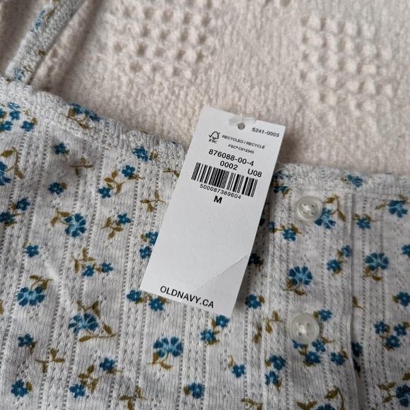 floral crop tank top - Picture 2 of 3